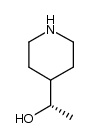 (S)-4-(1-hydroxy-ethyl)-piperidine结构式