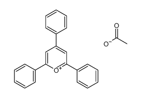 2,4,6-triphenylpyrylium acetate Structure