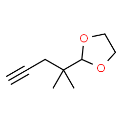1,3-Dioxolane,2-(1,1-dimethyl-3-butynyl)- (9CI)结构式