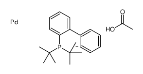 2-(2'-二叔丁基膦)二苯基钯(II)醋酸盐结构式
