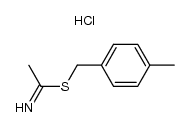 S-(4-methylbenzyl) thioacetimidate hydrochloride Structure