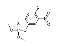 (4-chloro-3-nitro-phenoxy)-dimethoxy-sulfanylidene-phosphorane结构式