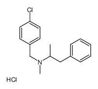 N-[(4-chlorophenyl)methyl]-N-methyl-1-phenylpropan-2-amine,hydrochloride Structure