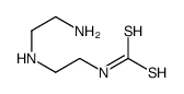 2-(2-aminoethylamino)ethylcarbamodithioic acid Structure