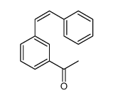 1-[3-(2-phenylethenyl)phenyl]ethanone Structure