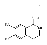 6,7-Isoquinolinediol,1,2,3,4-tetrahydro-1-methyl-, hydrobromide (1:1) structure