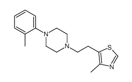 4-methyl-5-[2-[4-(2-methylphenyl)piperazin-1-yl]ethyl]-1,3-thiazole Structure
