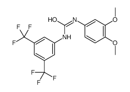 1-[3,5-bis(trifluoromethyl)phenyl]-3-(3,4-dimethoxyphenyl)urea Structure