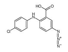 5-azido-2-(4-chloroanilino)benzoic acid结构式