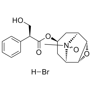 东莨菪碱N-氧化物氢溴酸盐一水合物结构式