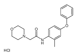 N-(2-methyl-4-phenoxyphenyl)-2-morpholin-4-ylacetamide,hydrochloride Structure
