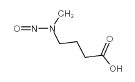 4-(甲基亚硝基氨基)丁酸结构式