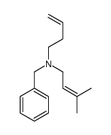 N-benzyl-N-but-3-enyl-3-methylbut-2-en-1-amine Structure