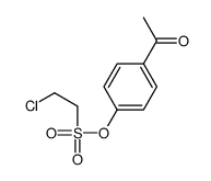 (4-acetylphenyl) 2-chloroethanesulfonate Structure