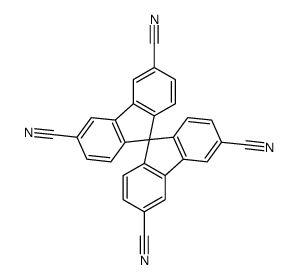 9,9'-spirobi[fluorene]-3,3',6,6'-tetracarbonitrile结构式