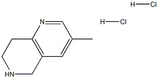 3-Methyl-5,6,7,8-tetrahydro-[1,6]naphthyridine dihydrochloride Structure