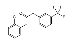 1-(2-chlorophenyl)-3-[3-(trifluoromethyl)phenyl]propan-2-one结构式