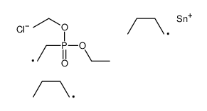 dibutyl-chloro-(2-diethoxyphosphorylethyl)stannane Structure