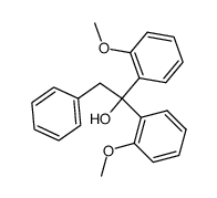 1,1-bis(2-methoxyphenyl)-2-phenylethanol结构式