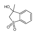 3-methyl-1,1-dioxo-2H-1-benzothiophen-3-ol结构式