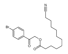 [2-(4-bromophenyl)-2-oxoethyl] 11-cyanoundecanoate结构式