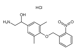 2-amino-1-{3,5-dimethyl-4-[(2-nitrobenzyl)oxy]phenyl}-1-ethanol hydrochloride Structure