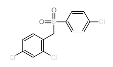 Benzene,2,4-dichloro-1-[[(4-chlorophenyl)sulfonyl]methyl]- structure