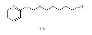 Pyridine,2-(octylthio)-, hydrobromide (1:1) Structure