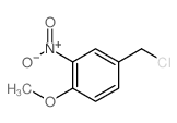 3-硝基-4-甲氧基氯苄结构式