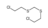 1-chloro-2-(2-chloroethylsulfanylmethylsulfanyl)ethane结构式