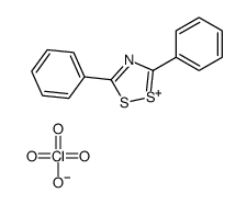 3,5-diphenyl-1,2,4-dithiazol-2-ium,perchlorate结构式