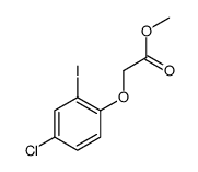 (4-氯-2-碘苯氧基)乙酸甲酯结构式