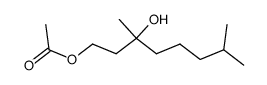 3-OH-1-OAc-3,7-dimethyloctane结构式