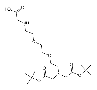 (2-{2-[2-(Bis-tert-butoxycarbonylmethyl-amino)-ethoxy]-ethoxy}-ethylamino)-acetic acid Structure