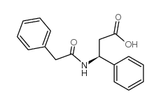 (S)-n-苯基乙酰基-beta-苯丙氨酸结构式