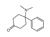 4-(二甲基氨基)-4-苯基环己-1-酮结构式