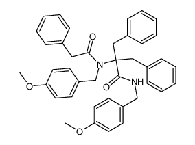 N-phenylacetyl-N-(4-methoxybenzyl)-α,α-dibenzylglycine 4-methoxybenzyl amide Structure