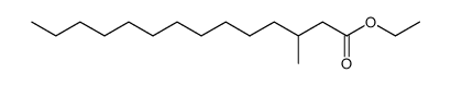 ethyl 3-methyltetradecanoate Structure
