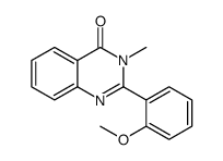 2-(2-methoxyphenyl)-3-methylquinazolin-4-one Structure