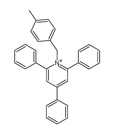 1-(p-methylbenzyl)-2,4,6-triphenylpyridinium结构式