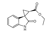 消旋-(1R,2R)-乙基2-氧代二氧[环丙烷-1,3-吲哚]-2-羧酸酯结构式