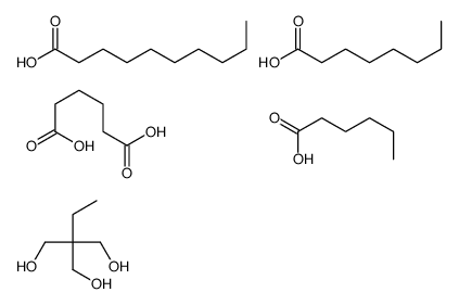 decanoic acid,2-ethyl-2-(hydroxymethyl)propane-1,3-diol,hexanedioic acid,hexanoic acid,octanoic acid Structure
