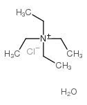 Tetraethylammonium chloride monohydrate Structure