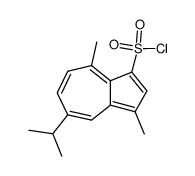 5-isopropyl-3,8-dimethyl-azulene-1-sulfonyl chloride结构式
