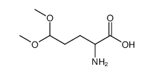 DL-γ-glutamaldehydic acid dimethyl acetal Structure