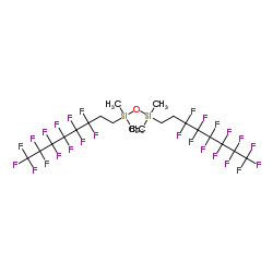 bis(tridecafluoro-1,1,2,2-tetrahydrooctyl)tetramethyldisiloxane Structure