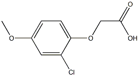 (2-氯-4-甲氧基)苯氧基-乙酸结构式