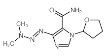 1H-Imidazole-5-carboxamide,4-(3,3-dimethyl-1-triazen-1-yl)-1-(tetrahydro-2-furanyl)-结构式