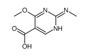 5-Pyrimidinecarboxylic acid, 4-methoxy-2-(methylamino)- (9CI) Structure