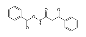 N-benzoyloxy-3-oxo-3-phenyl-propionamide结构式